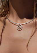 קוסמוס - שרשרת צ’וקר ספירלה כסף 925