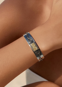 קורל - צמיד משובץ אבן אלמוג כסף 925