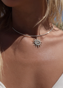 הליוס - שרשרת צ׳וקר שמש ספירלה כסף 925