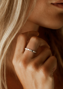 שלי - טבעת עיגלים מכסף 925